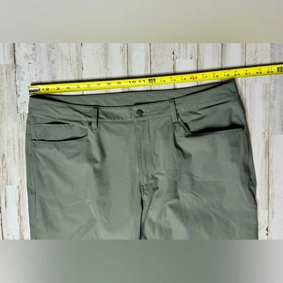 Lululemon Pants Womens 38 Green City Sleek 5 Pocket 38x30 - Picture 5 of 10
